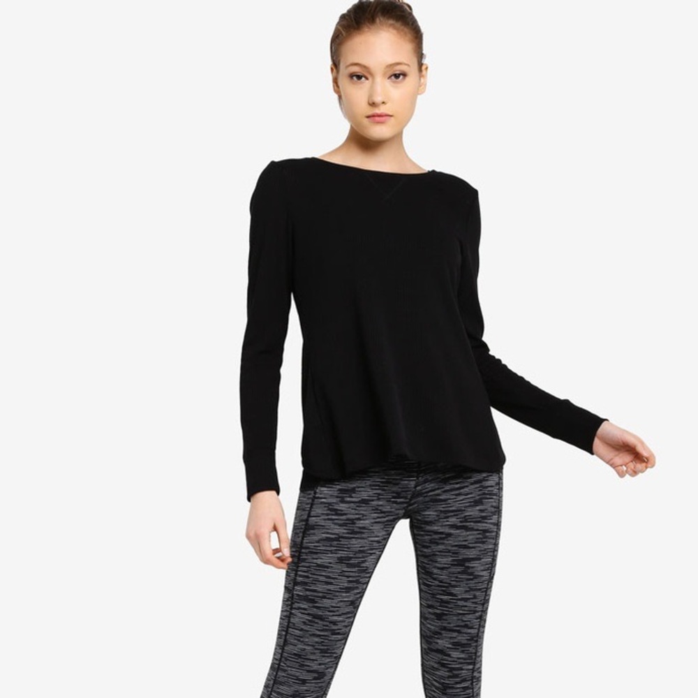 Lorna Jane Easy Wear Long Sleeve Top Tulip Hem - Picture 4 of 9